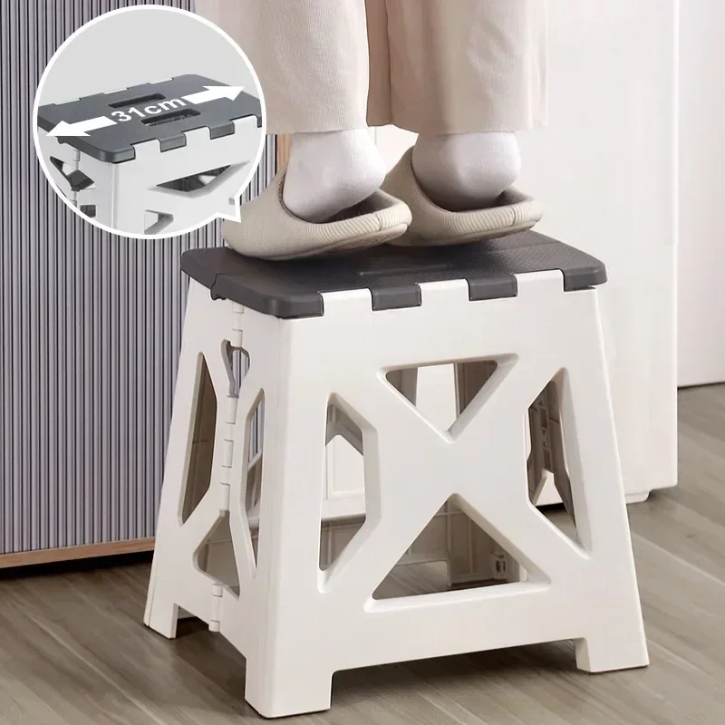 Kids Outdoor Bench - Portable Plastic Folding Stool Outdoor Camping