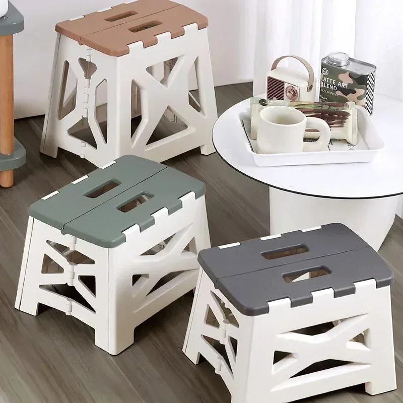 Portable Plastic Folding Stool - Kids Outdoor Bench ulasan dan harga