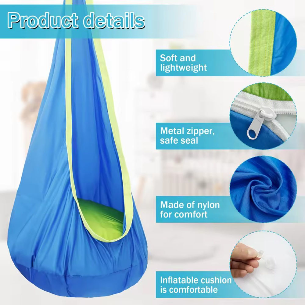 Kids Pod Swing Seat Nylon Hang - Kids Outdoor Bench ulasan dan harga