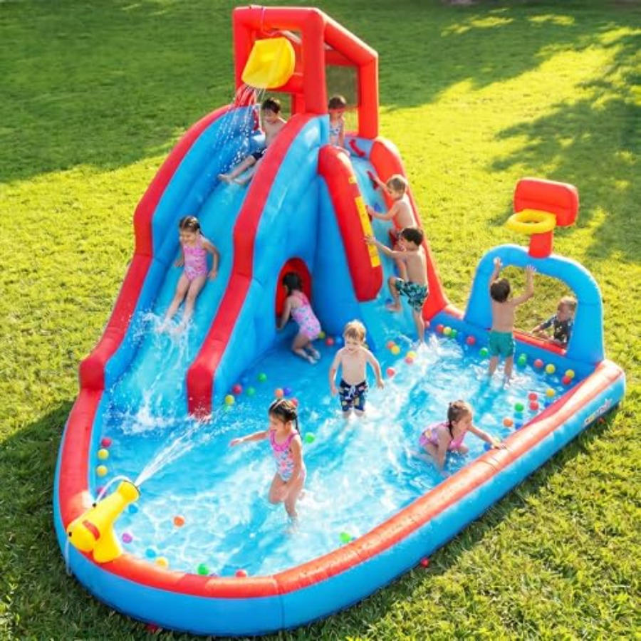 Backyard outdoor water slide i - Kids Outdoor Climbing Wall ulasan dan harga