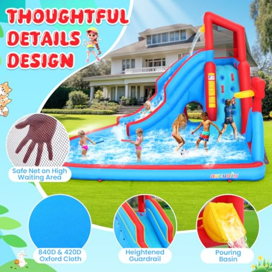 Backyard outdoor water slide i - Kids Outdoor Climbing Wall ulasan dan harga