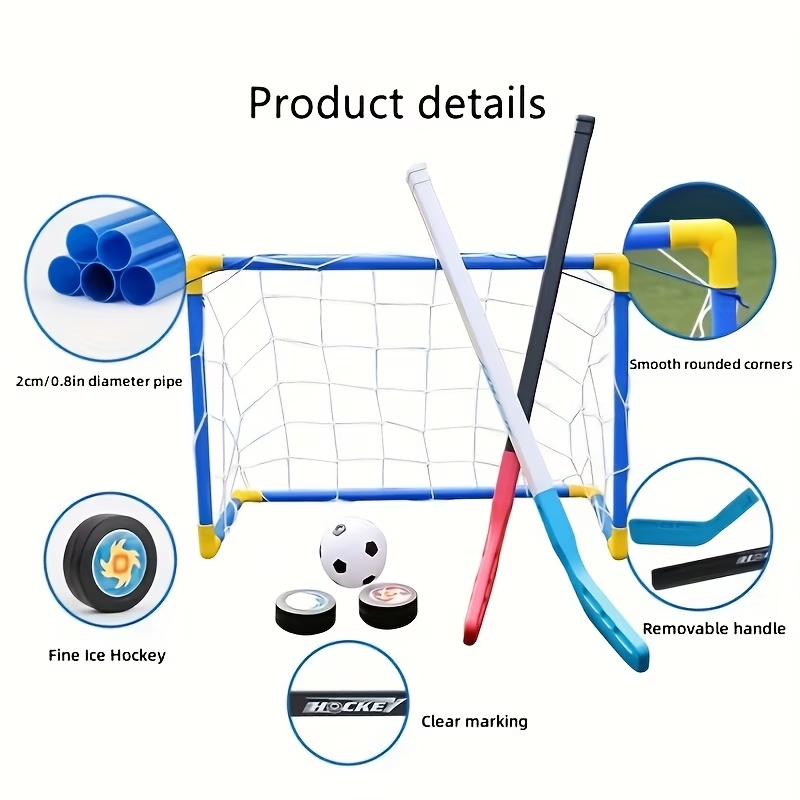 2 in 1 Kids Hockey & Soccer Go - Kids Outdoor Hockey Sticks ulasan dan harga