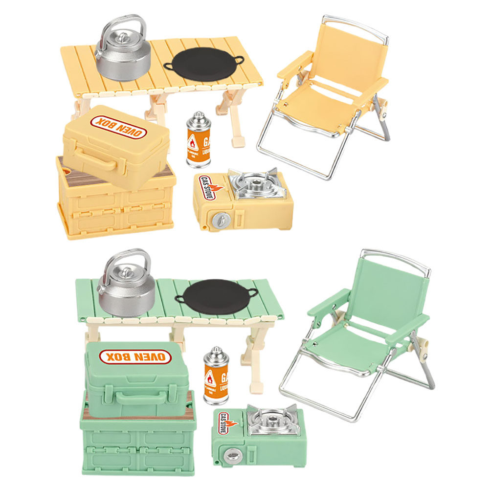 16Pcs Compact Miniature Outdoo - Kids Outdoor Chair And Table ulasan dan harga