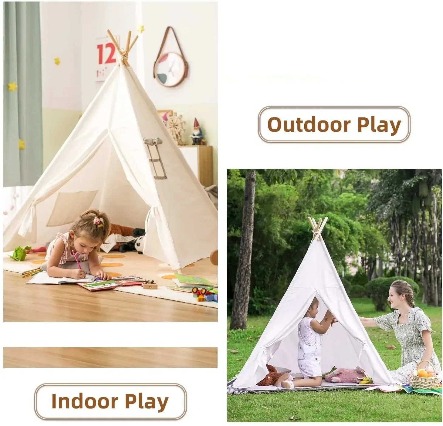 1.6M Kids Tent Play House Wigw - Kids Outdoor Play Yard ulasan dan harga