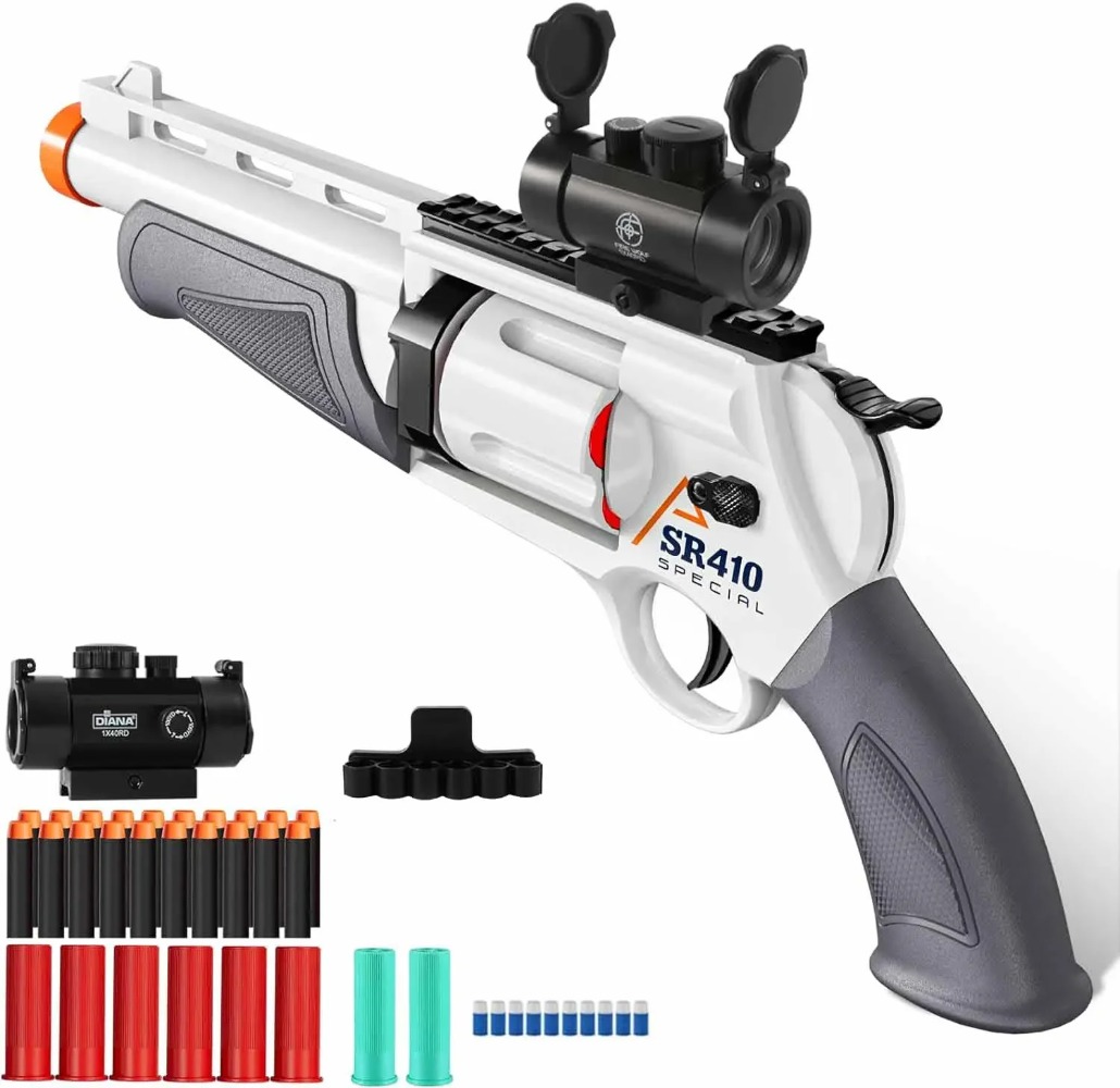 Manually Loaded Revolver Toy G - Kids Outdoor Xmas Gifts ulasan dan harga