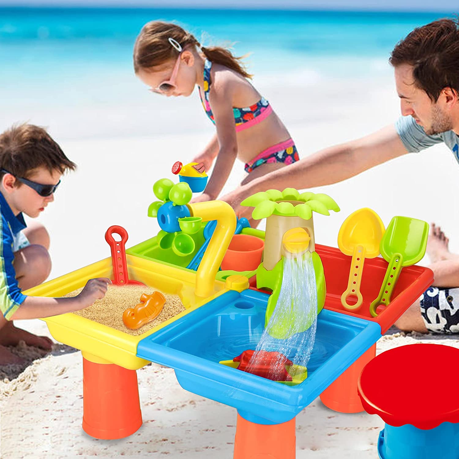 Beach Table Sand Play Toys Chi - Kids Outdoor Nature Play ulasan dan harga