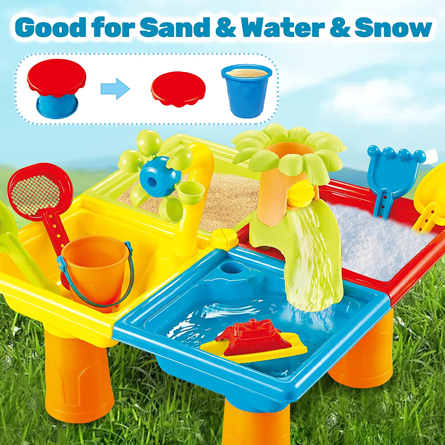 Beach Table Sand Play Toys Chi - Kids Outdoor Nature Play ulasan dan harga