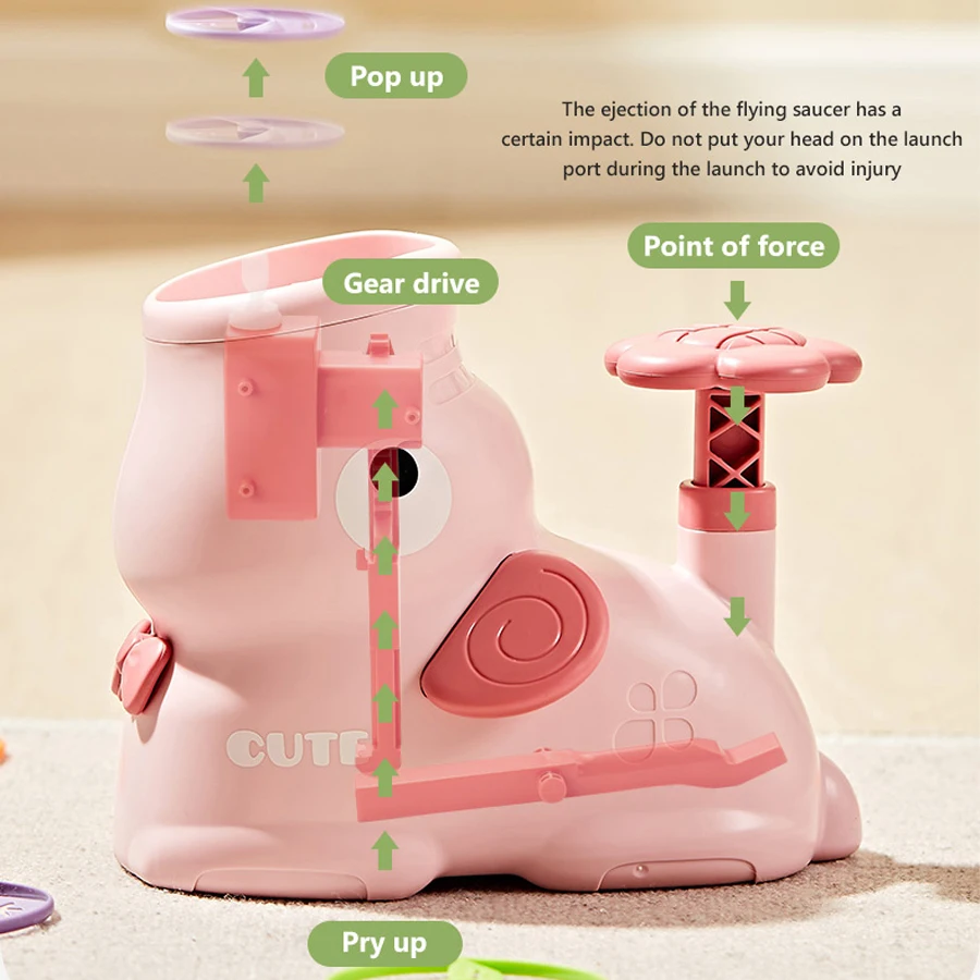 Air Discs Launcher Kids Indoor - Kids Indoor Outdoor Games ulasan dan harga