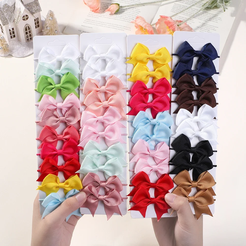 10Pcs Bows Elastic Hair rubber - Kids Outdoor Decor ulasan dan harga