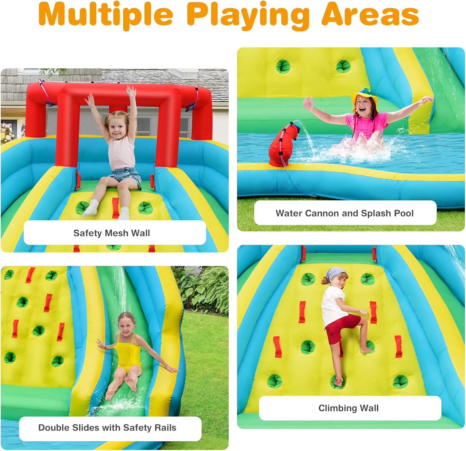 Giant Inflatable Water Slide f - Kids Outdoor Climbing Wall ulasan dan harga