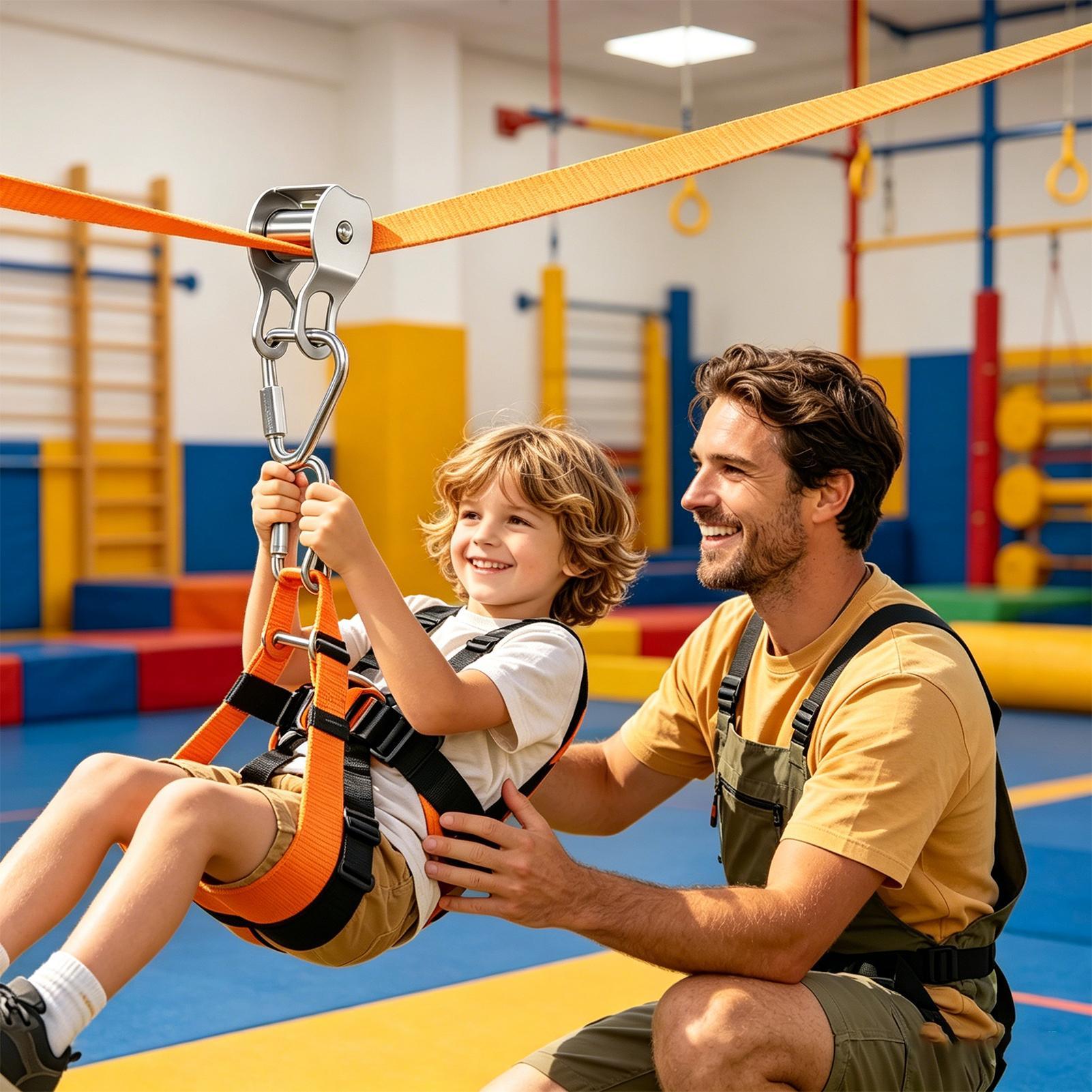 Zip Line for Kids Balance Fun  - Kids Outdoor Play Yard ulasan dan harga