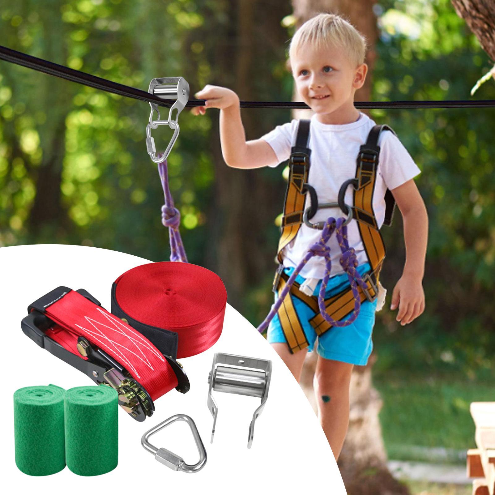 Zip Line for Kids Balance Fun  - Kids Outdoor Play Yard ulasan dan harga