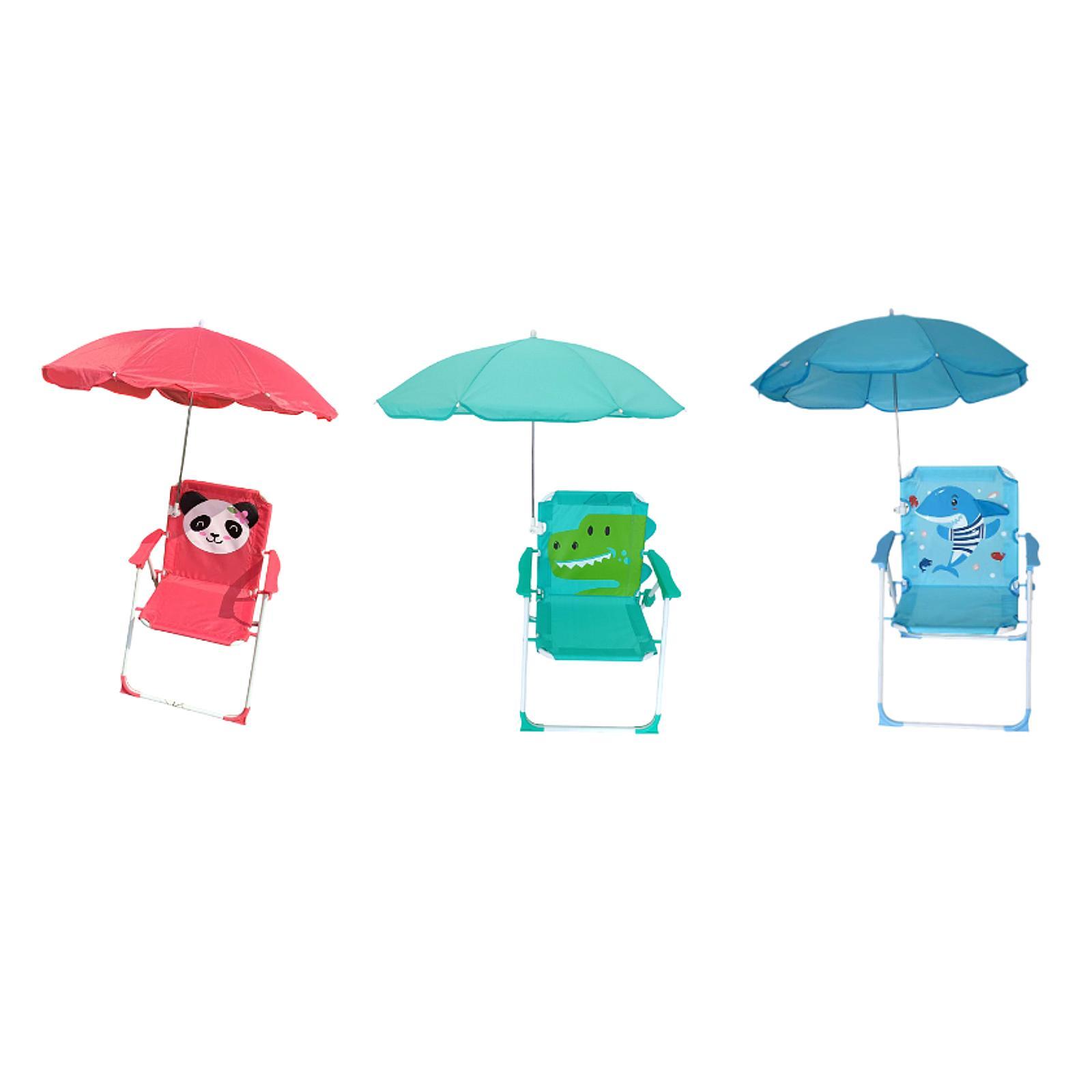 Kids Beach Chairs with Umbrell - Kids Outdoor Foldable Chair ulasan dan harga