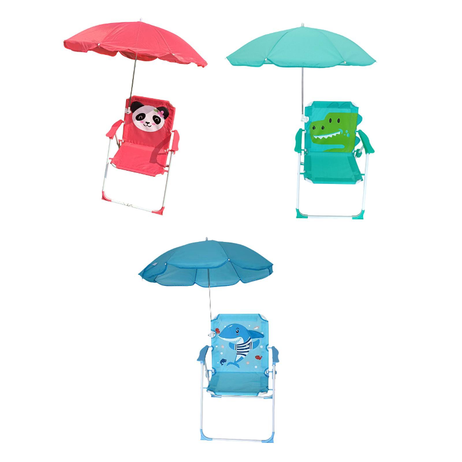 Kids Beach Chairs with Umbrell - Kids Outdoor Foldable Chair ulasan dan harga