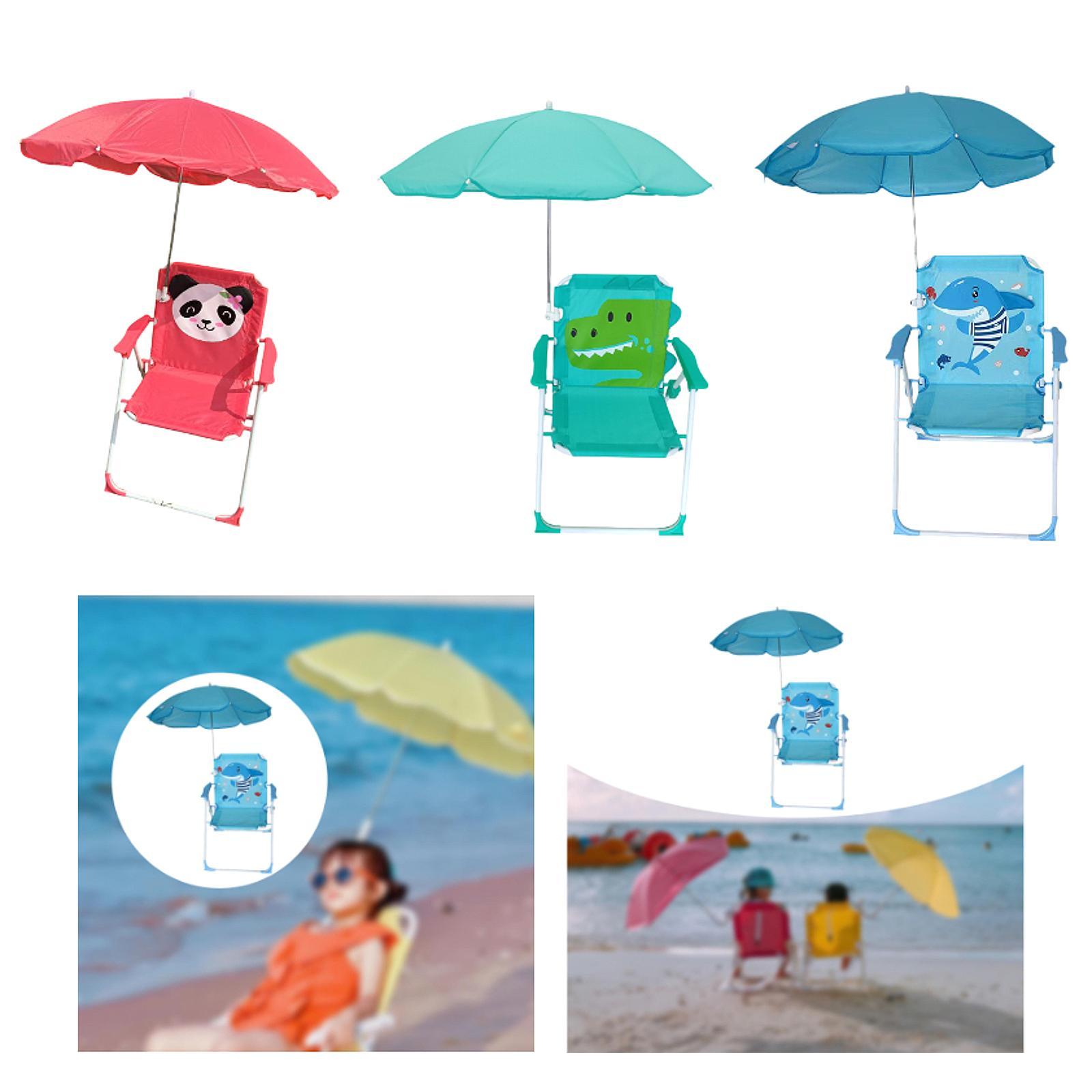 Kids Beach Chairs with Umbrell - Kids Outdoor Foldable Chair ulasan dan harga