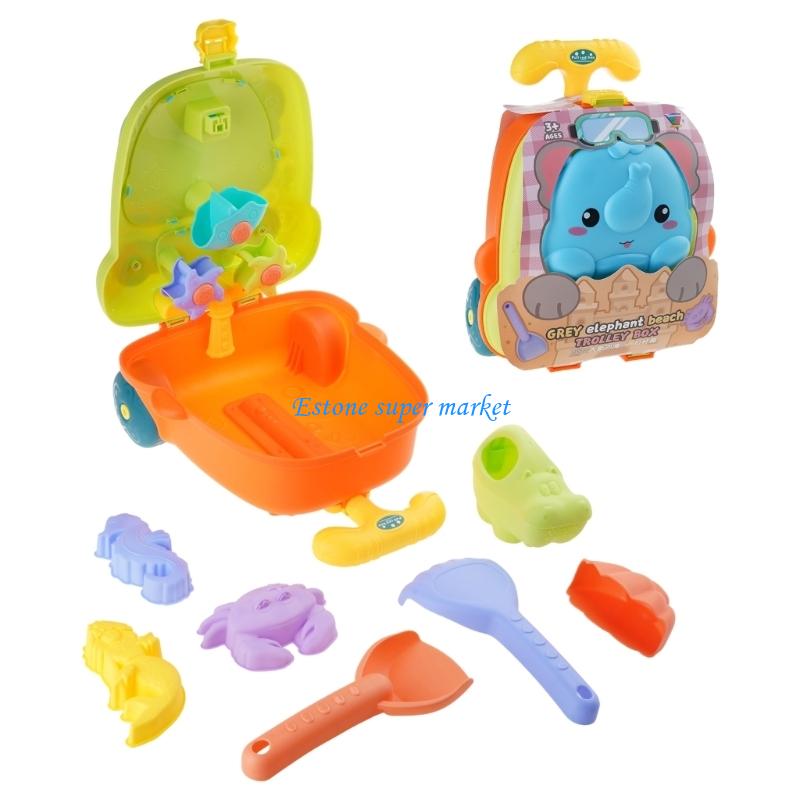 090B Travel Beach Toy Sandcast - Kids Outdoor Nature Play ulasan dan harga