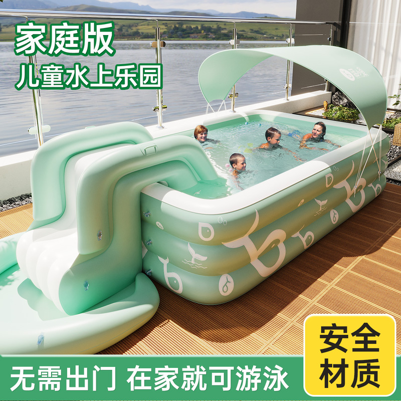 Thickened Inflatable Swimming  - Kids Indoor Outdoor Games ulasan dan harga