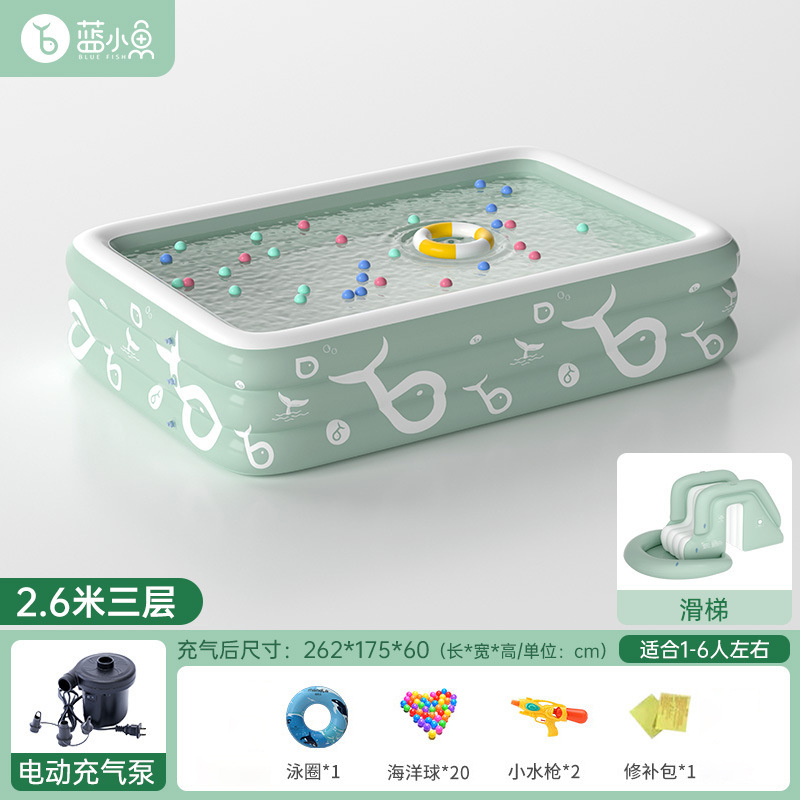 Thickened Inflatable Swimming  - Kids Indoor Outdoor Games ulasan dan harga
