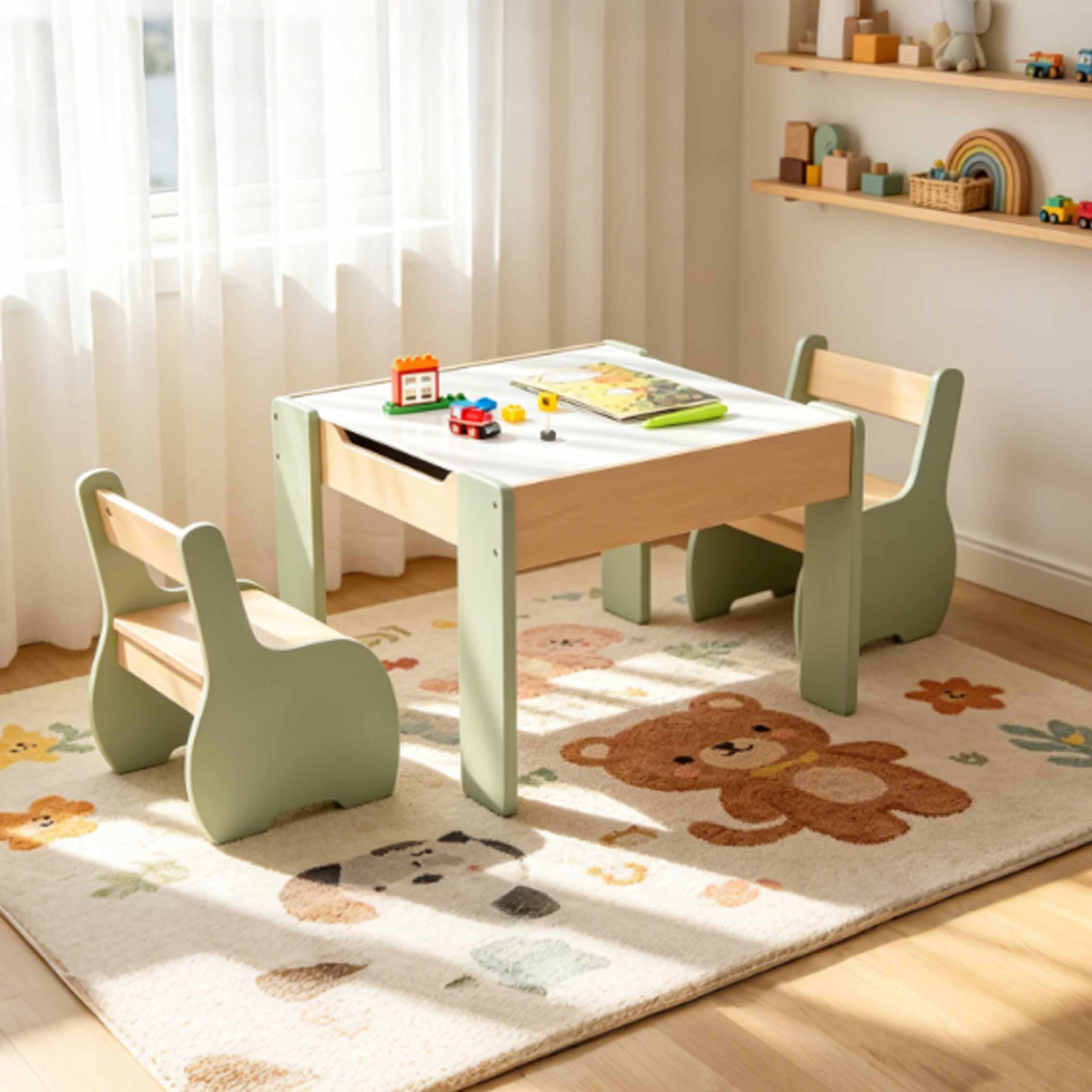 Children's Modern Wooden Table - Kids Outdoor Chair And Table ulasan dan harga