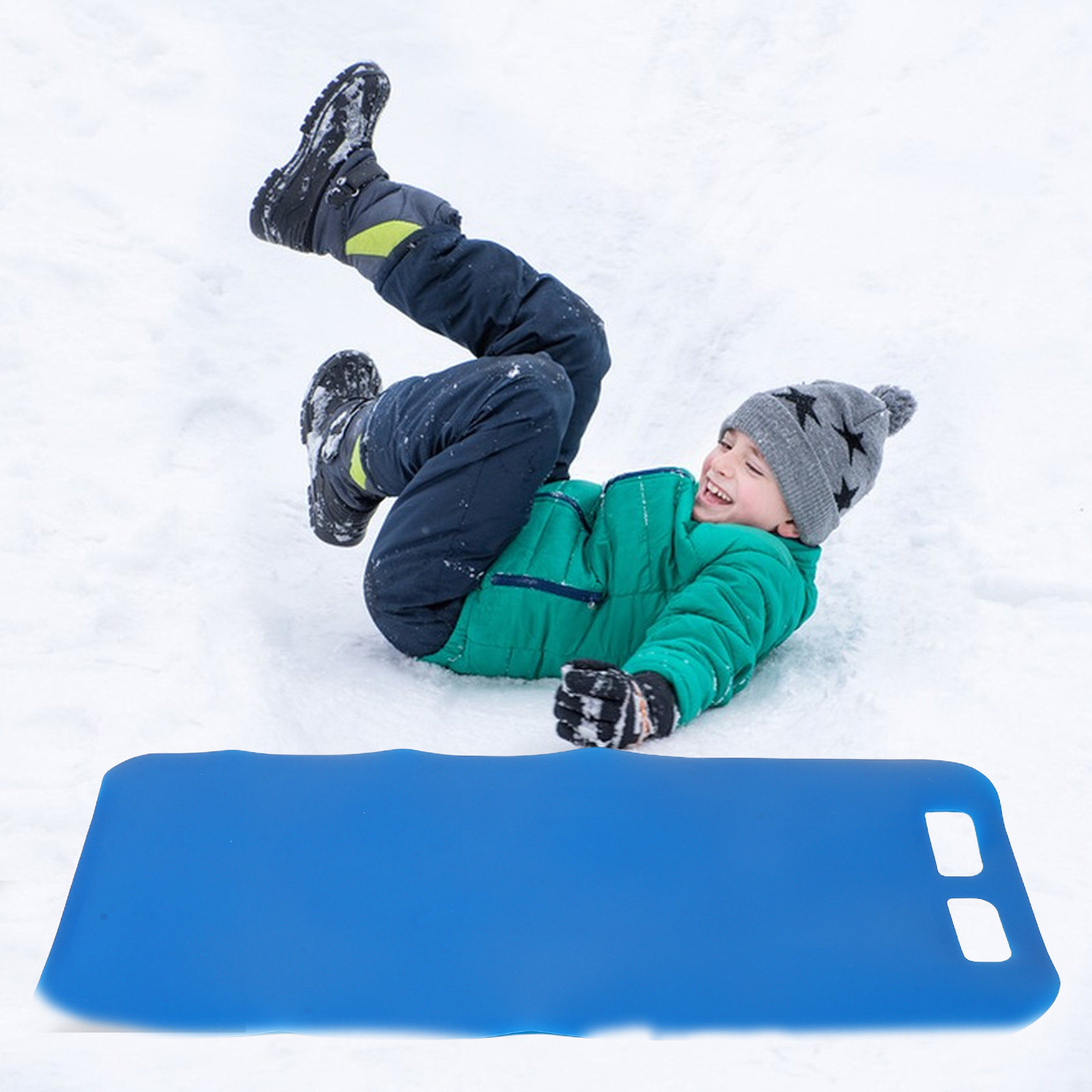 Roll Up Plastic Snow Sled for  - Kids Outdoor Play Yard ulasan dan harga