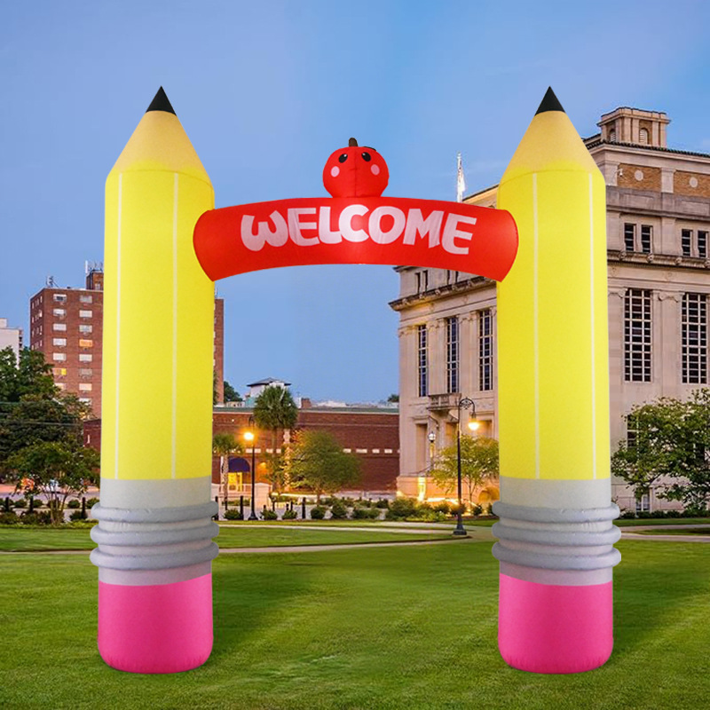 9FT Inflatable Pencil Arch Dec - Kids Outdoor Decor ulasan dan harga