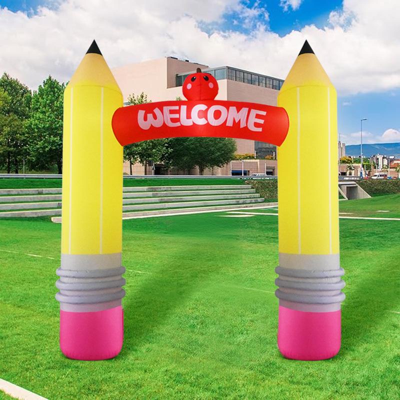 9FT Inflatable Pencil Arch Dec - Kids Outdoor Decor ulasan dan harga