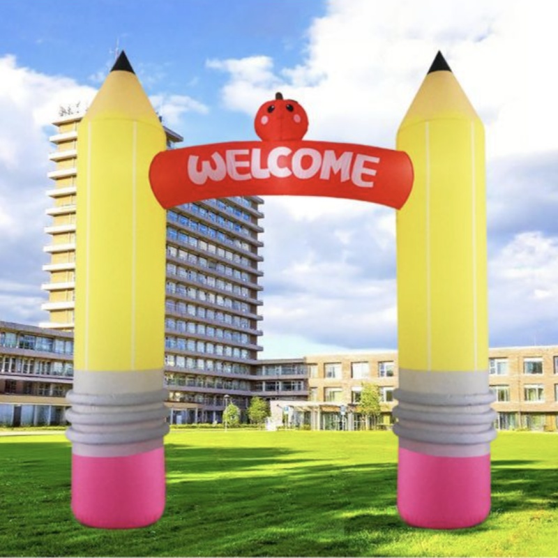 9FT Inflatable Pencil Arch Dec - Kids Outdoor Decor ulasan dan harga