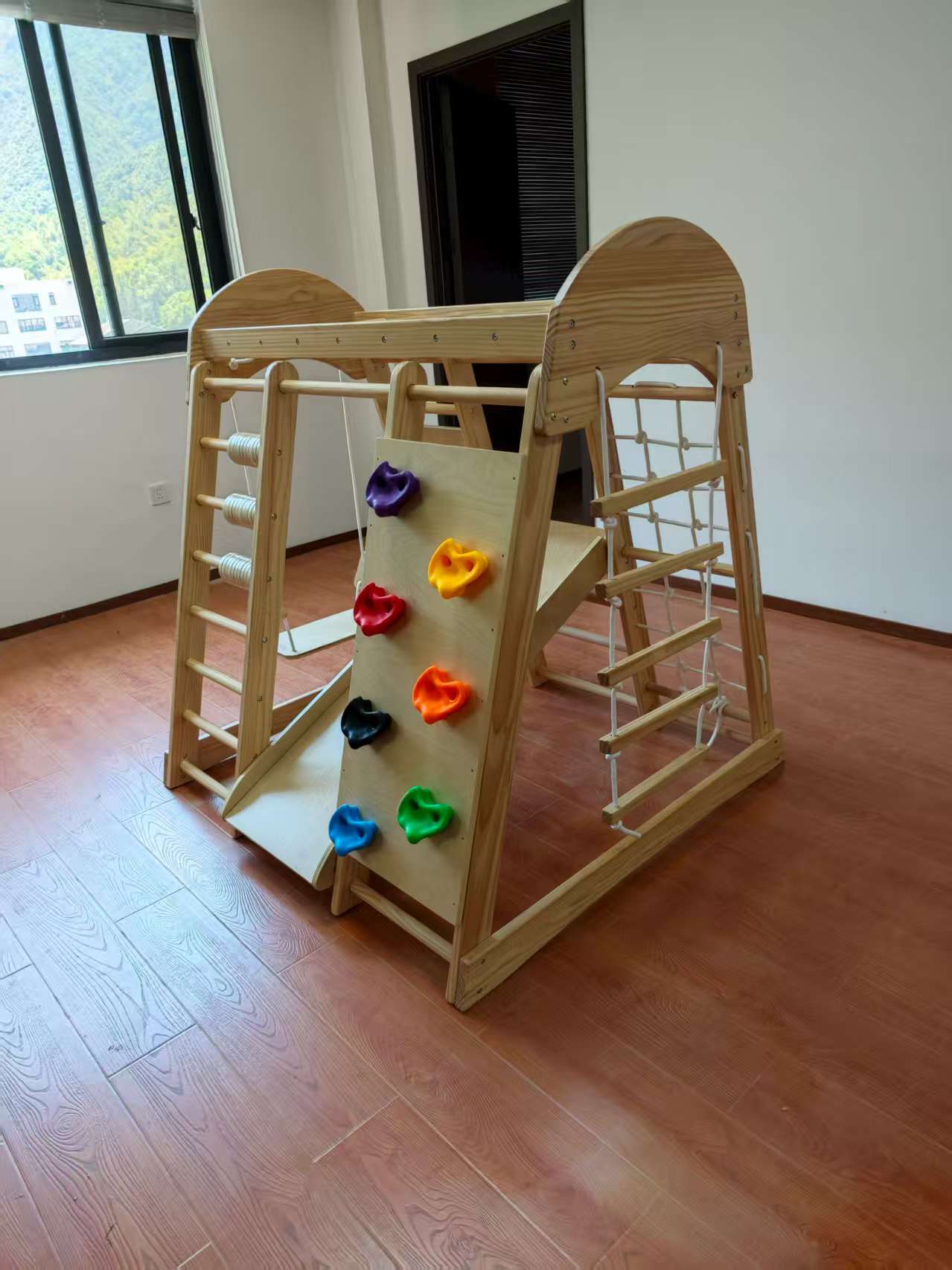 Wooden Kids Climbing Frame Lad - Kids Indoor Outdoor Games ulasan dan harga