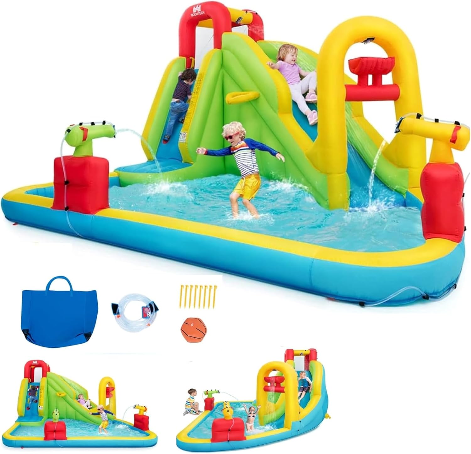 Mega Inflatable Water Park Bou - Kids Outdoor Climbing Wall ulasan dan harga