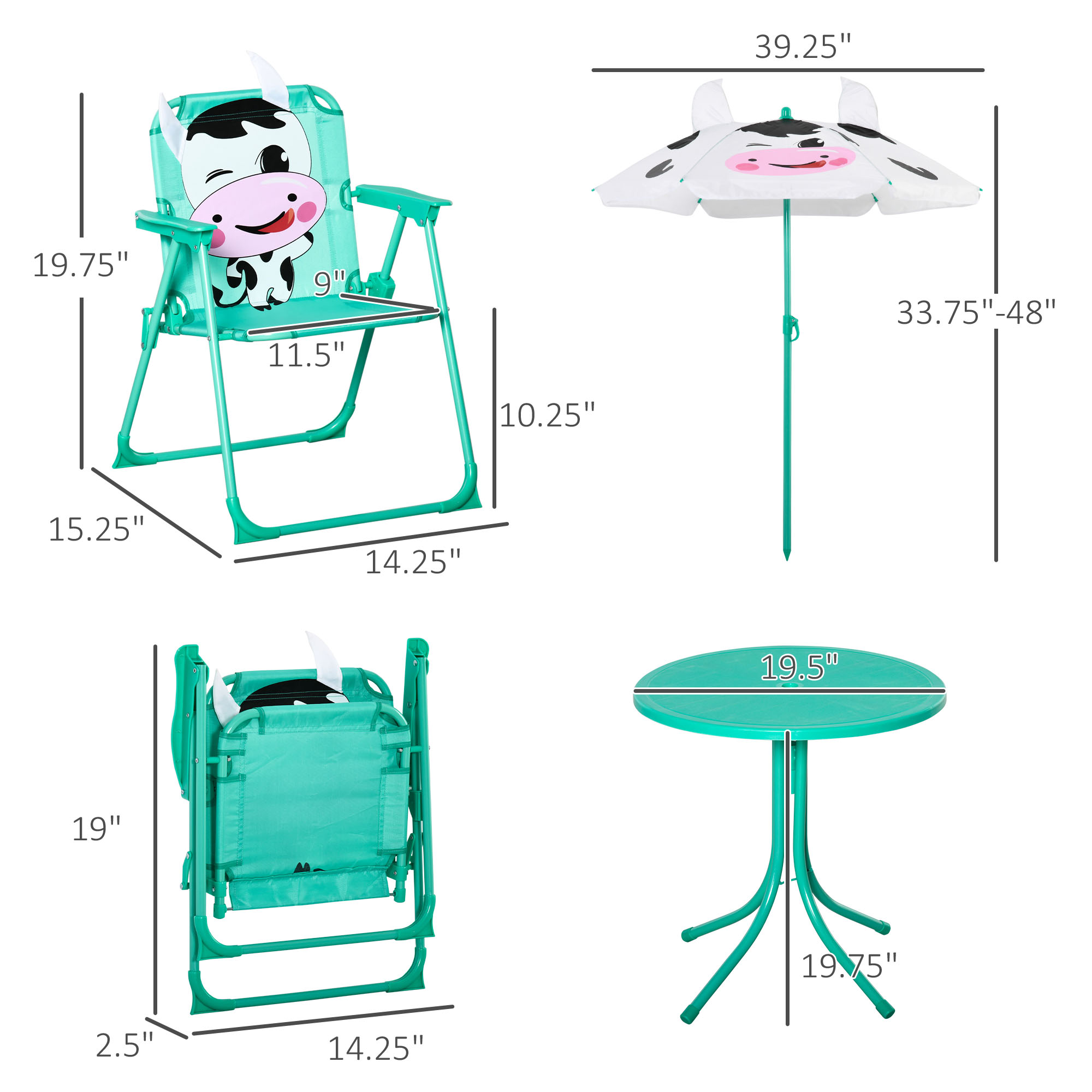Kids Table and Chair Set, Outd - Kids Outdoor Chair And Table ulasan dan harga