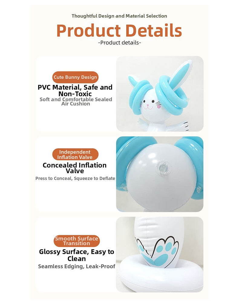 Easter Inflatable Bunny Ring T - Kids Indoor Outdoor Games ulasan dan harga