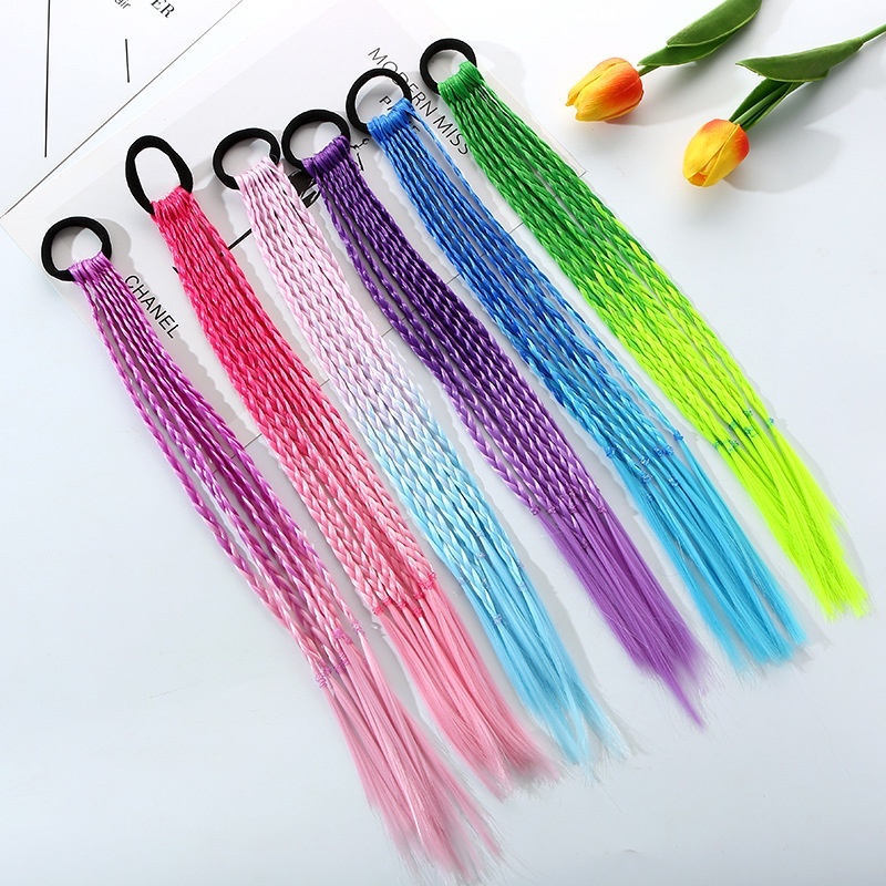 1 PCS New Girls Colorful Wigs  - Kids Outdoor Decor ulasan dan harga