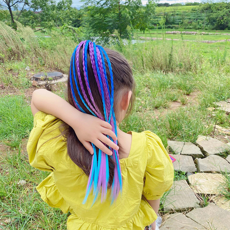 1 PCS New Girls Colorful Wigs  - Kids Outdoor Decor ulasan dan harga