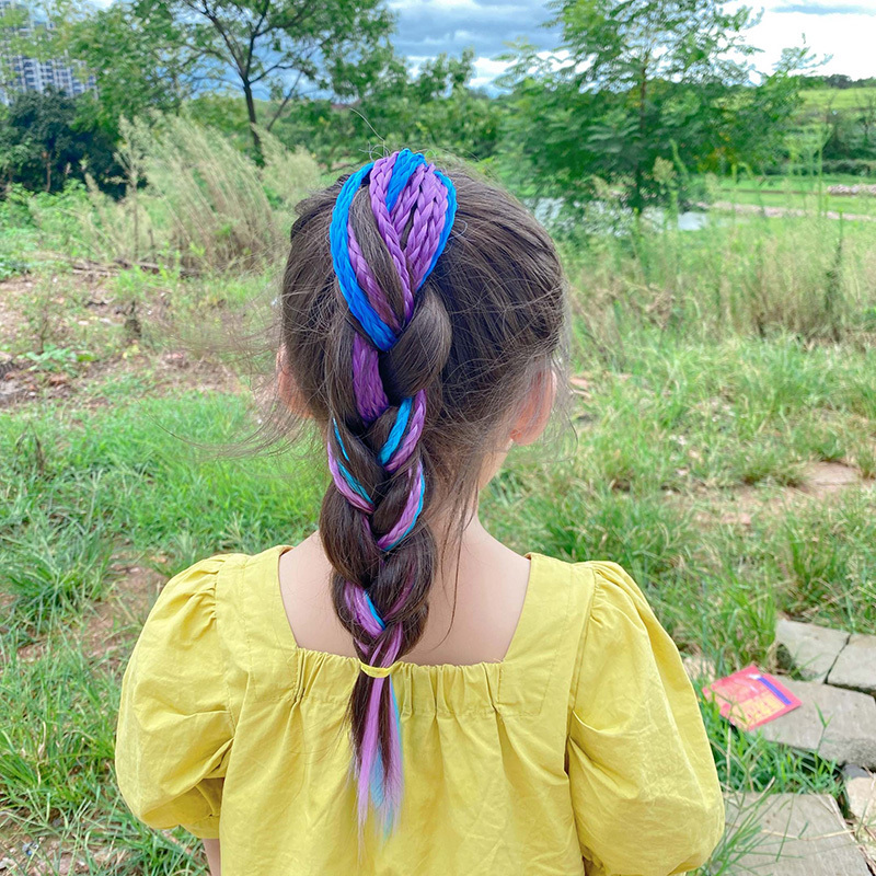 1 PCS New Girls Colorful Wigs  - Kids Outdoor Decor ulasan dan harga