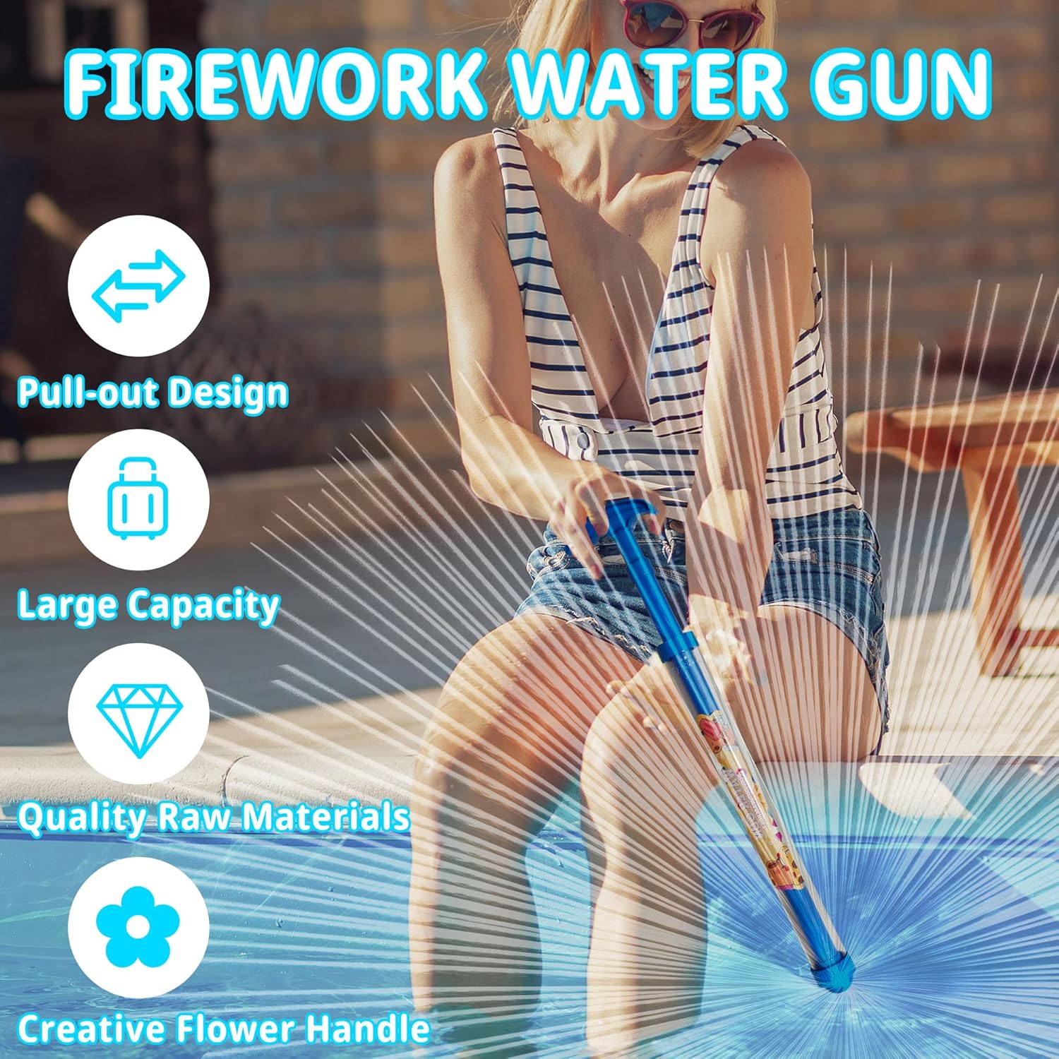Pull Back Water Blaster Toy Sp - Kids Outdoor Nature Play ulasan dan harga