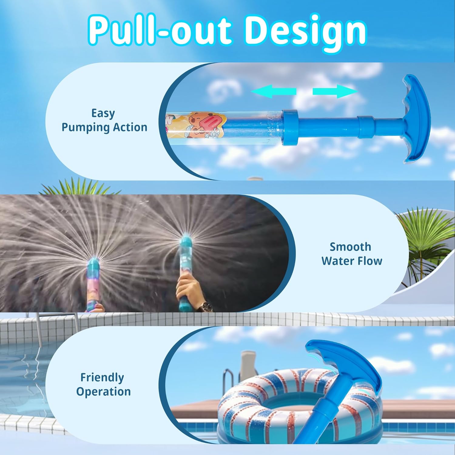Pull Back Water Blaster Toy Sp - Kids Outdoor Nature Play ulasan dan harga
