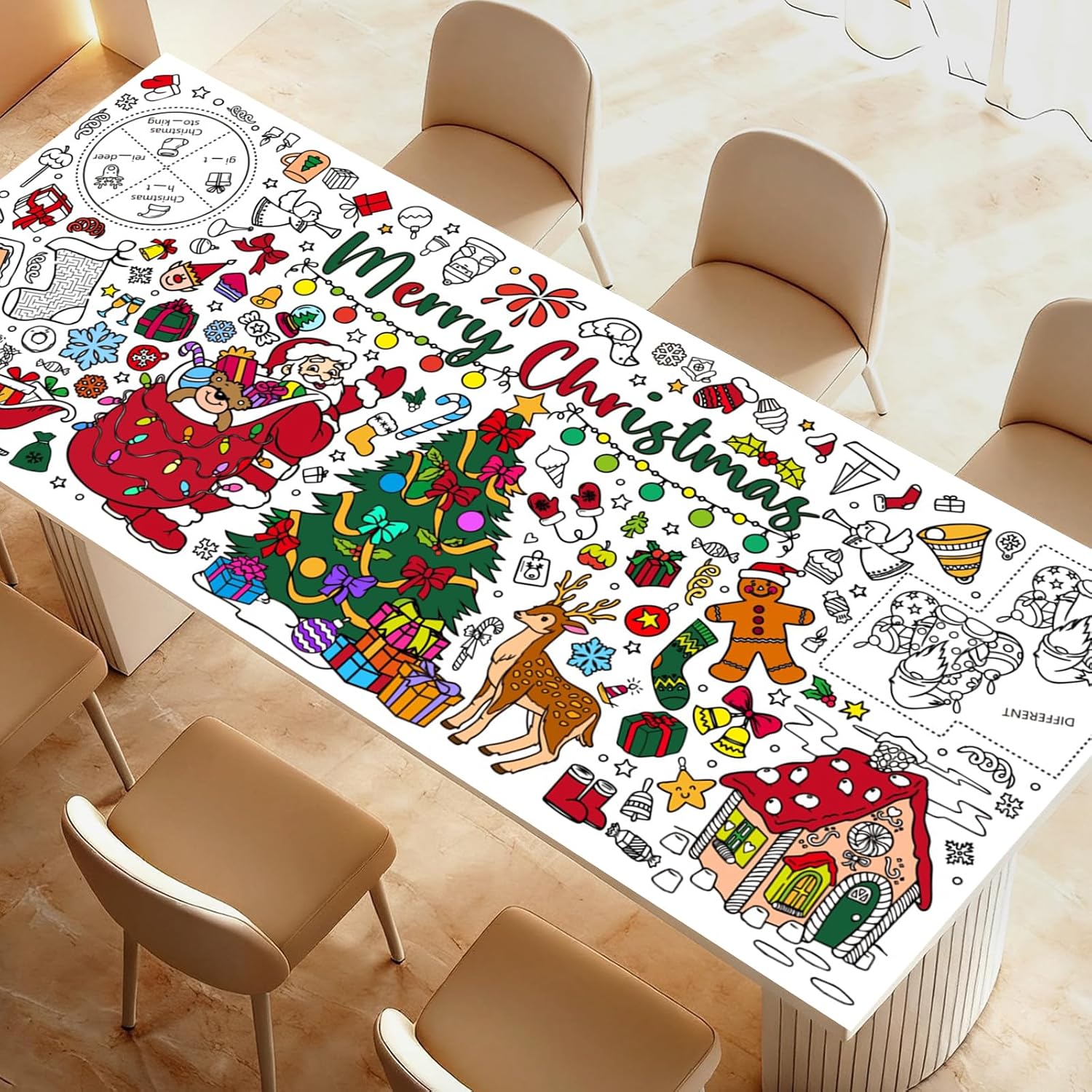 Christmas Giant Coloring Poste - Kids Outdoor Xmas Gifts ulasan dan harga