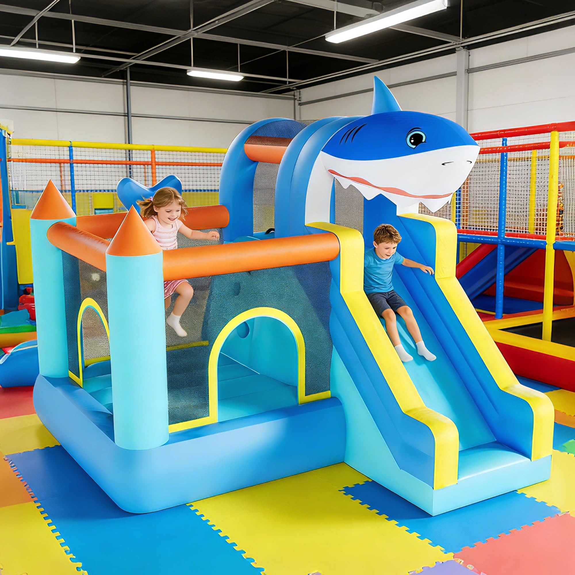 Inflatable Bounce House With S - Kids Outdoor Climbing Wall ulasan dan harga