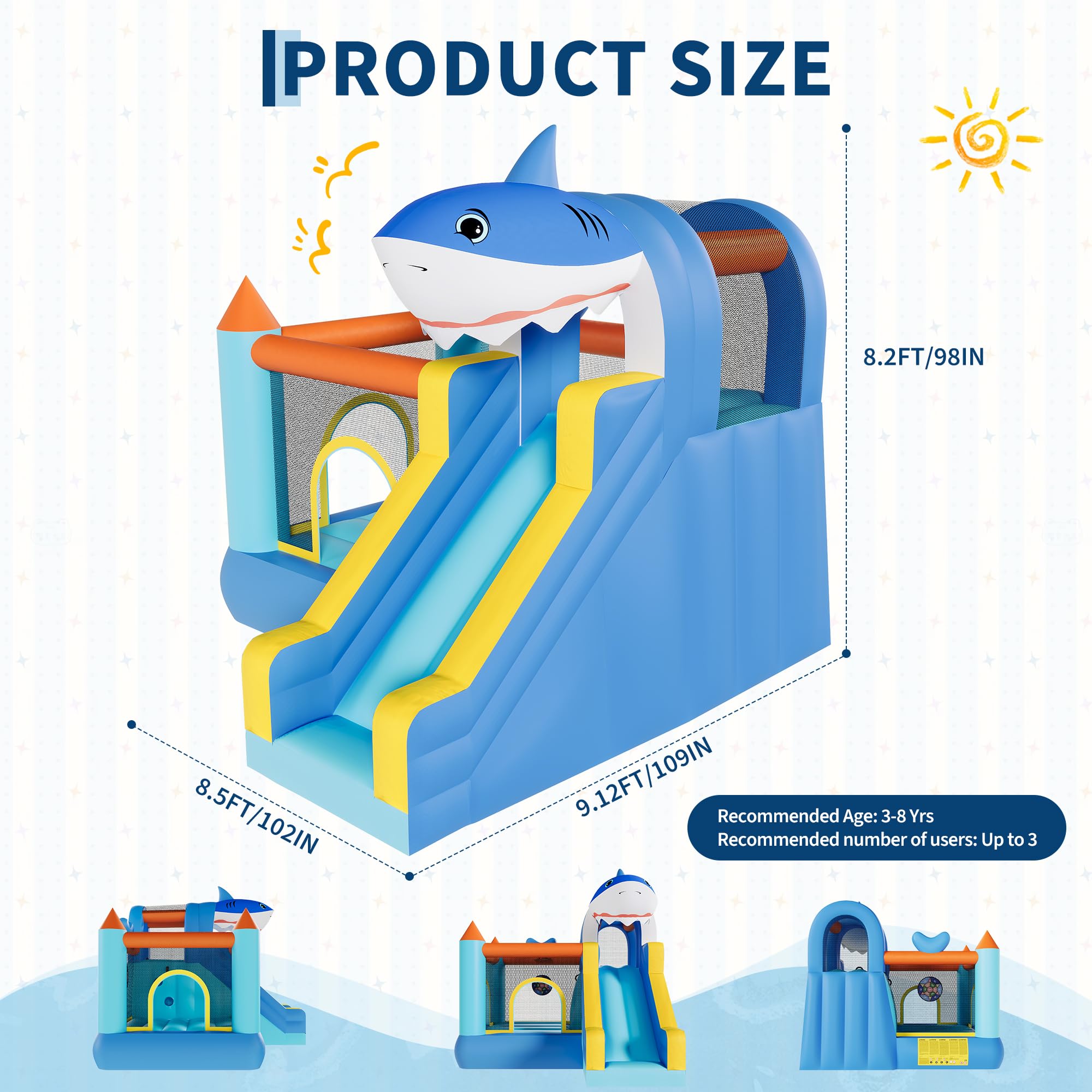 Inflatable Bounce House With S - Kids Outdoor Climbing Wall ulasan dan harga