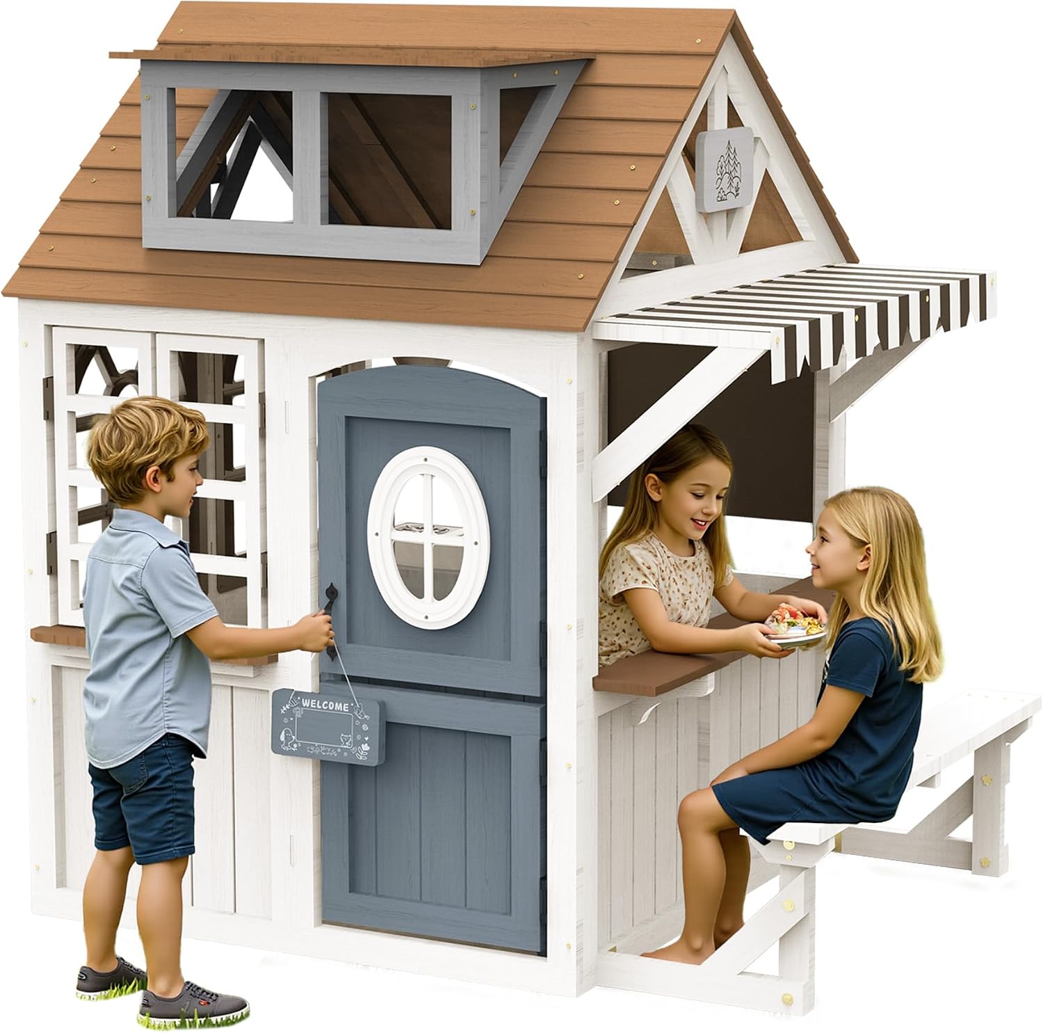 Albott Kids Outdoor Wooden Pla - Kids Outdoor Bench ulasan dan harga