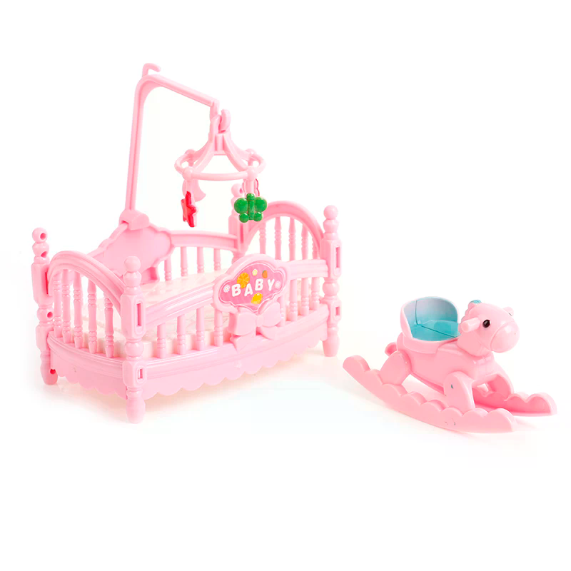 Miniature Crib Wooden Horse Se - Kids Outdoor Chair And Table ulasan dan harga
