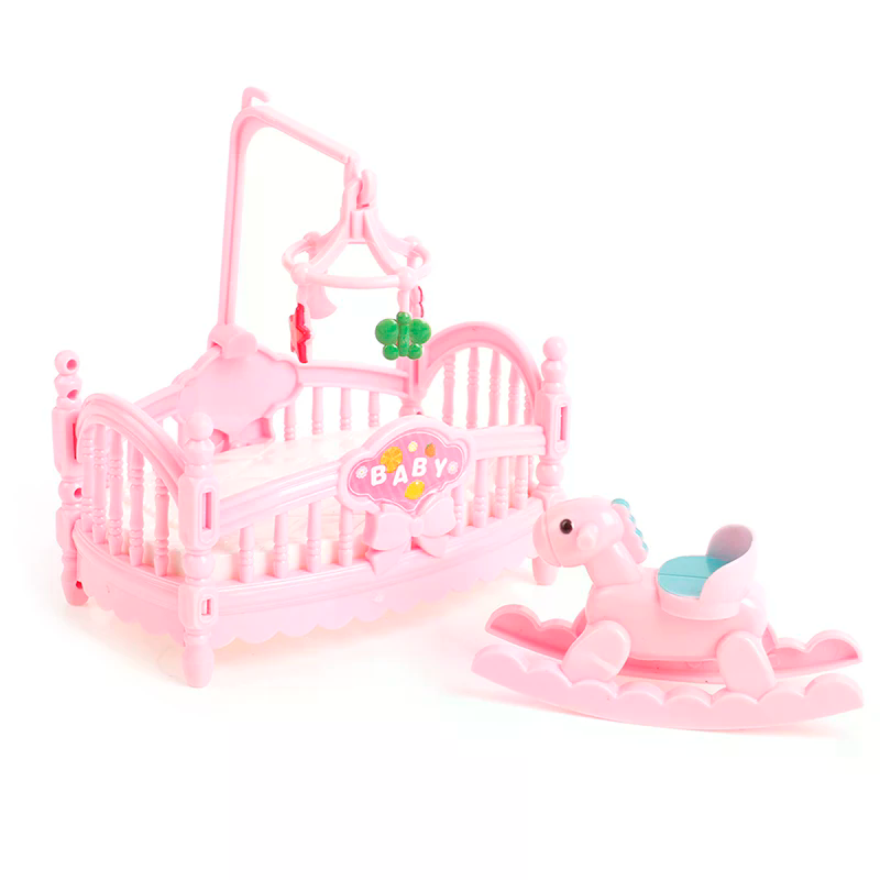 Miniature Crib Wooden Horse Se - Kids Outdoor Chair And Table ulasan dan harga