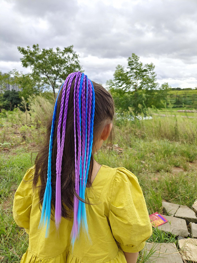 1 PCS New Girls Colorful Wigs  - Kids Outdoor Decor ulasan dan harga