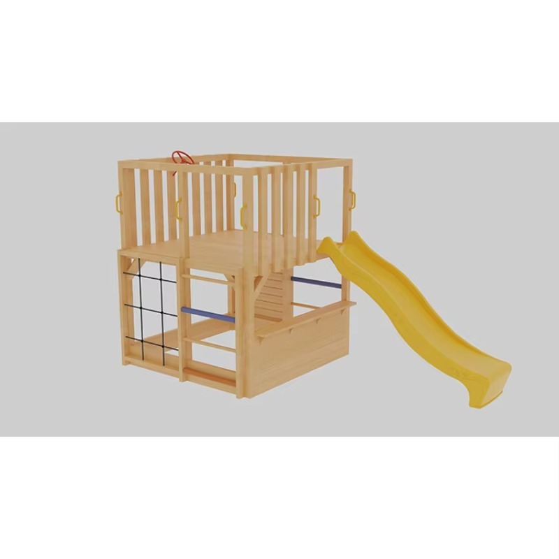 Kids Wooden Outdoor Cubby Hous - Kids Outdoor Climbing Wall ulasan dan harga