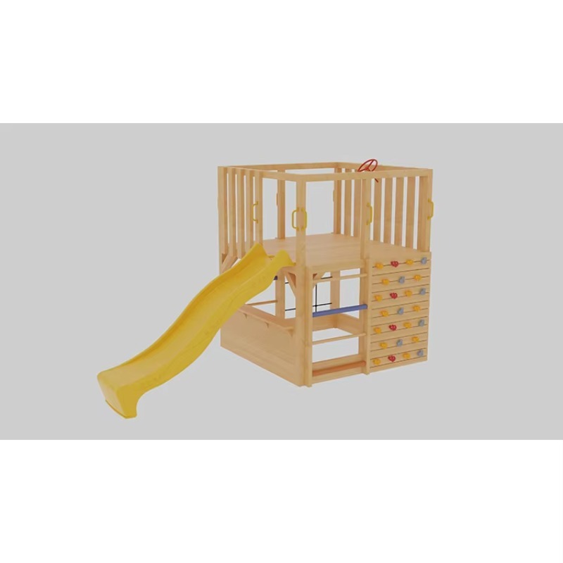 Kids Wooden Outdoor Cubby Hous - Kids Outdoor Climbing Wall ulasan dan harga